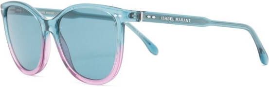 Isabel Marant Eyewear Zonnebril met rond montuur Blauw