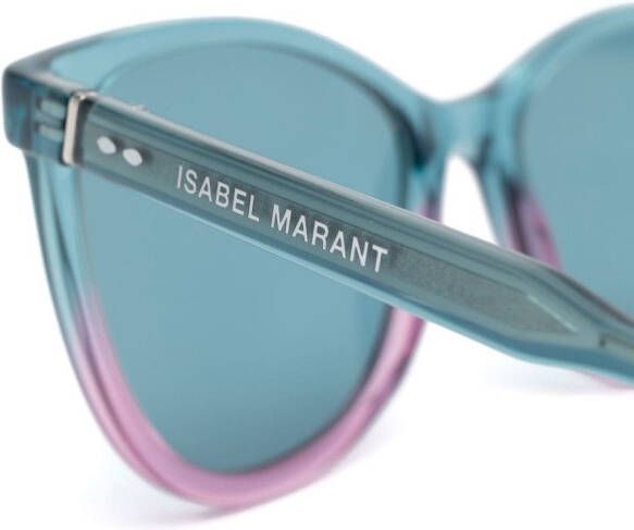 Isabel Marant Eyewear Zonnebril met rond montuur Blauw