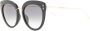 Isabel Marant Eyewear Zonnebril met rond montuur Zwart - Thumbnail 2