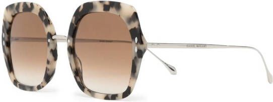 Isabel Marant Eyewear Zonnebril met schildpadschild design Bruin