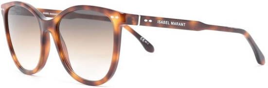 Isabel Marant Eyewear Zonnebril met vierkant montuur Bruin