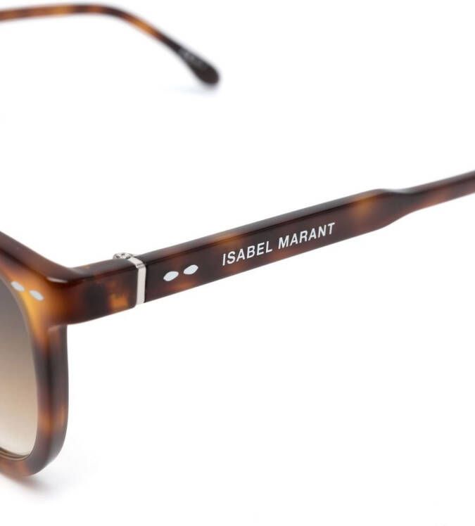 Isabel Marant Eyewear Zonnebril met vierkant montuur Bruin