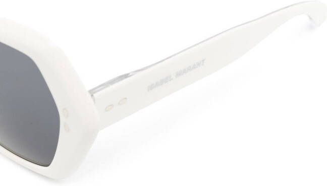 Isabel Marant Eyewear Zonnebril met vierkant montuur Wit