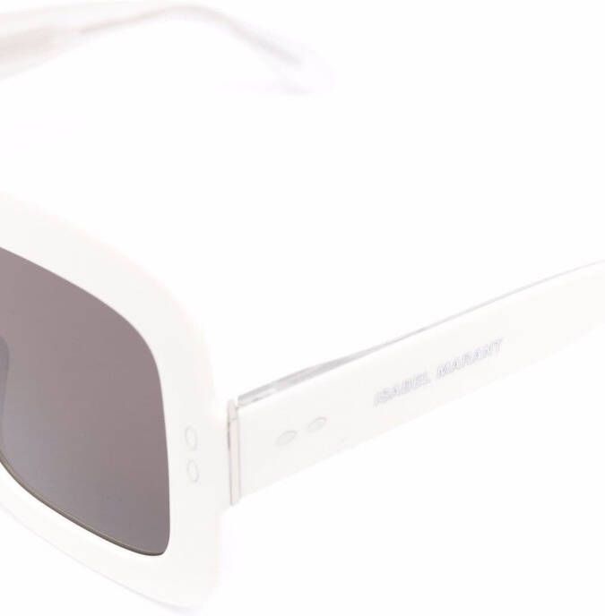 Isabel Marant Eyewear Zonnebril met vierkant montuur Wit