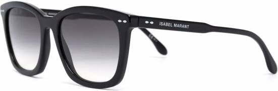 Isabel Marant Eyewear Zonnebril met vierkant montuur Zwart