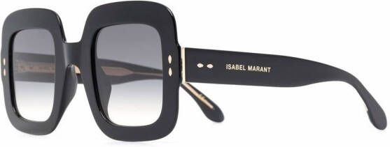Isabel Marant Eyewear Zonnebril met vierkant montuur Zwart