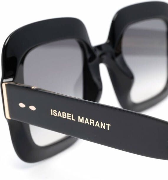 Isabel Marant Eyewear Zonnebril met vierkant montuur Zwart