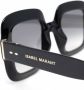 Isabel Marant Eyewear Zonnebril met vierkant montuur Zwart - Thumbnail 3