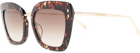 Isabel Marant Eyewear Zonnebril met vlinder montuur Bruin