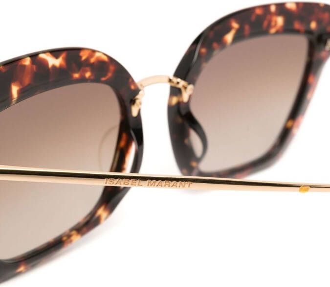 Isabel Marant Eyewear Zonnebril met vlinder montuur Bruin