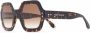 Isabel Marant Eyewear Zonnebril met zeshoekig montuur Bruin - Thumbnail 2