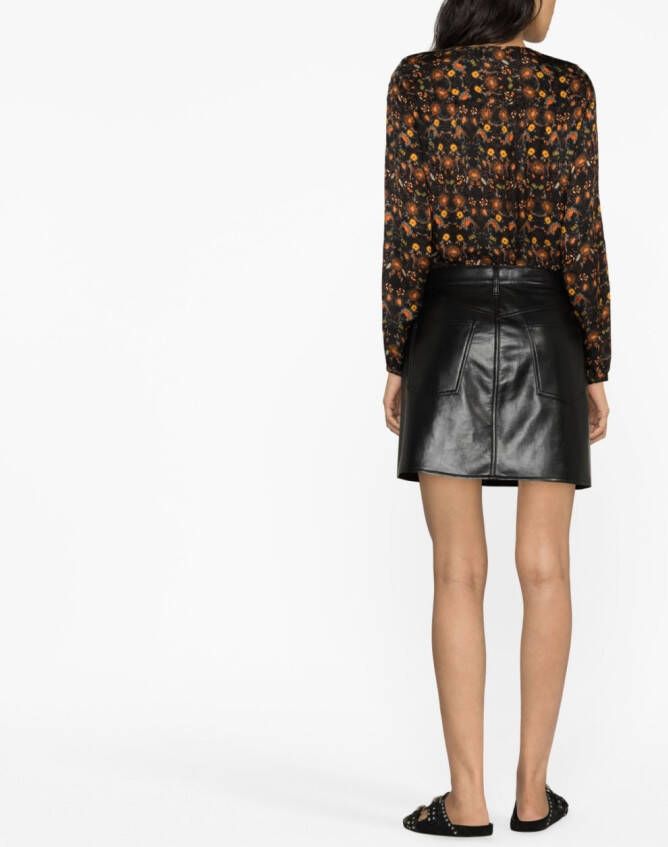 ISABEL MARANT Prian blouse met bloemenprint Zwart