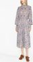 MARANT ÉTOILE Midi-jurk met bloemenprint Wit - Thumbnail 2