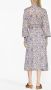 MARANT ÉTOILE Midi-jurk met bloemenprint Wit - Thumbnail 4