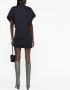 ISABEL MARANT Mini-jurk met gesmokt detail Zwart - Thumbnail 4