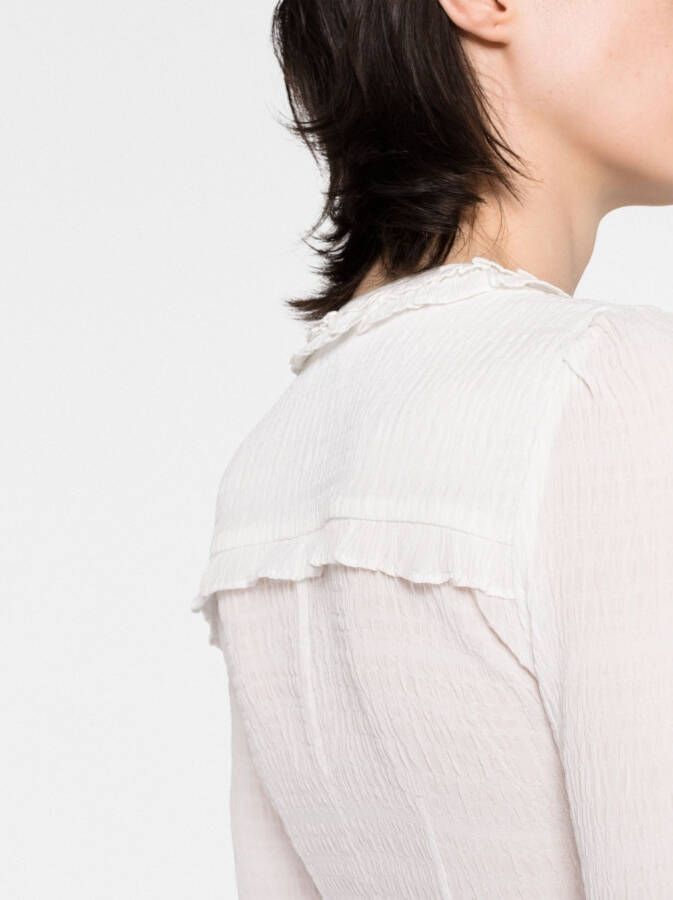 ISABEL MARANT Semi-doorzichtige blouse Wit