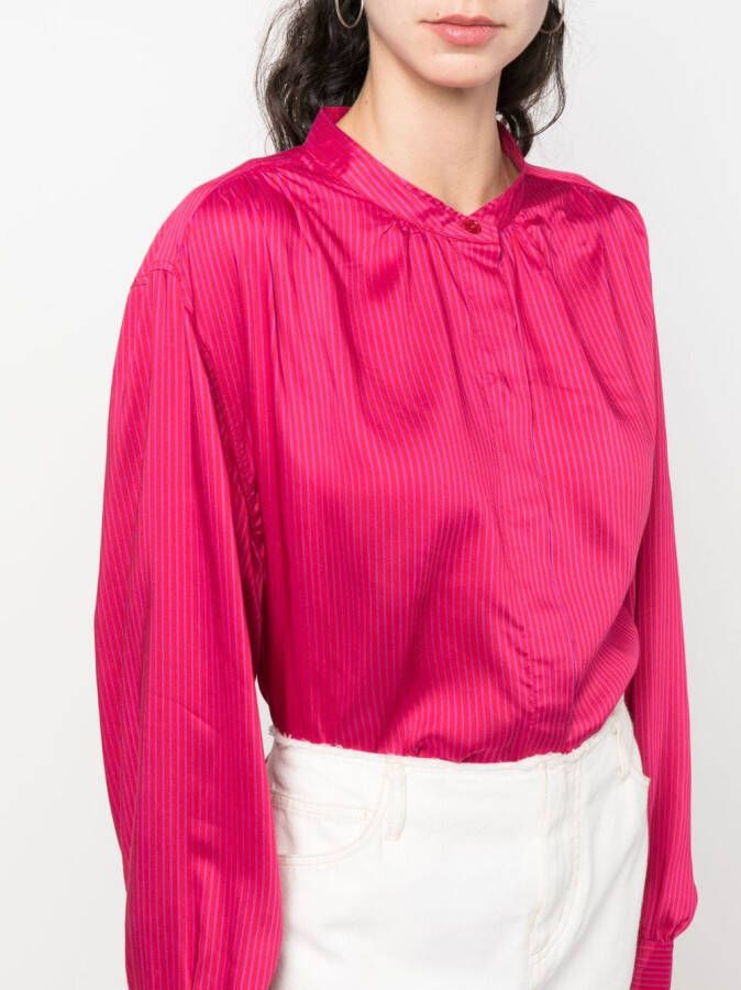 ISABEL MARANT Gestreept blouse Roze