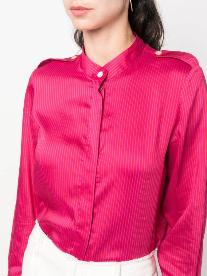 ISABEL MARANT Gestreept blouse Roze