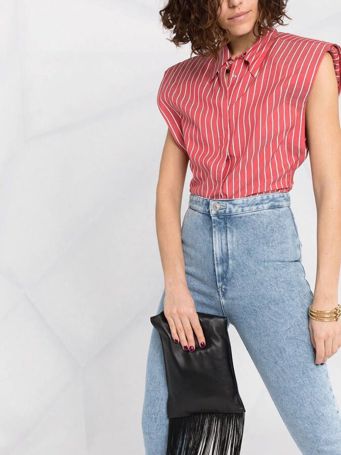 ISABEL MARANT Gestreepte blouse Rood