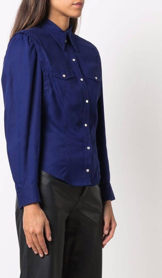 ISABEL MARANT Getailleerde blouse Blauw