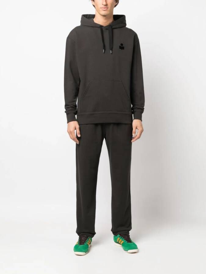 MARANT Matte hoodie Zwart