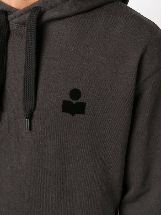 MARANT Matte hoodie Zwart