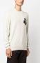 MARANT Evans logo-intarsia trui Grijs - Thumbnail 3
