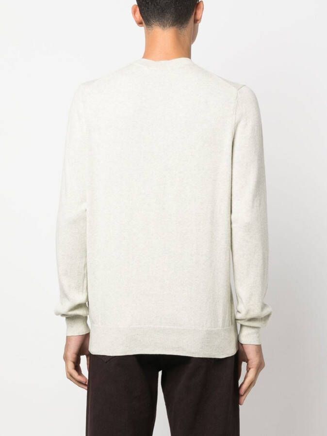 MARANT Evans logo-intarsia trui Grijs