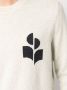 MARANT Evans logo-intarsia trui Grijs - Thumbnail 5