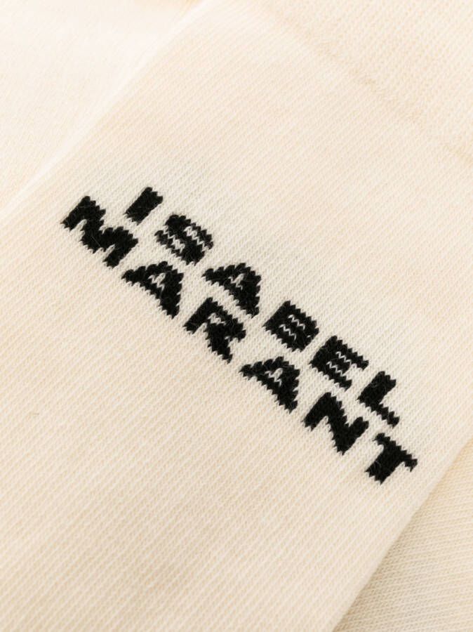 ISABEL MARANT Intarsia sokken Beige