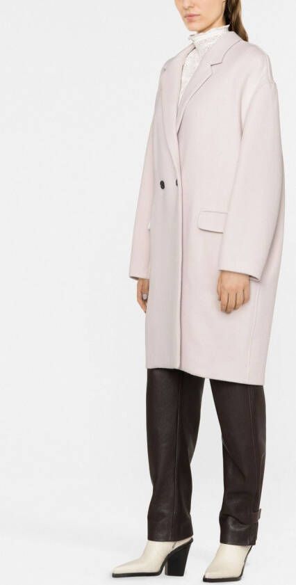 ISABEL MARANT Jas met dubbele rij knopen Beige