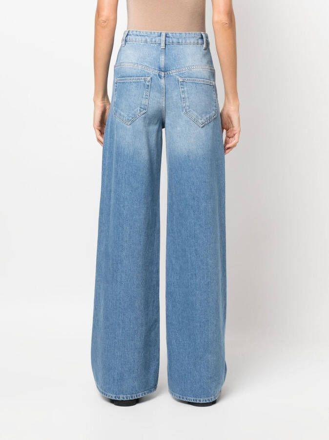 ISABEL MARANT Jeans met wijde pijpen Blauw