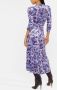 ISABEL MARANT Jurk met bloemenprint Paars - Thumbnail 4