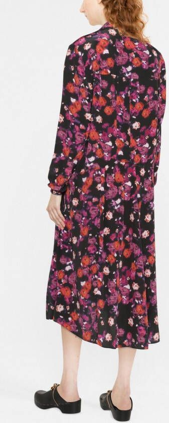 ISABEL MARANT Jurk met bloemenprint Zwart