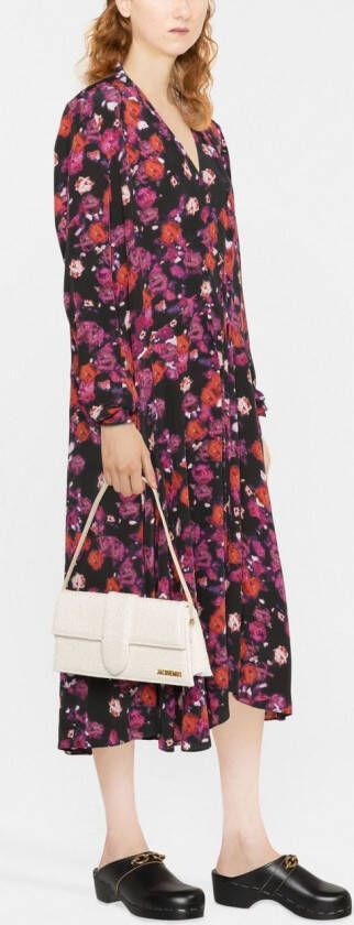ISABEL MARANT Jurk met bloemenprint Zwart