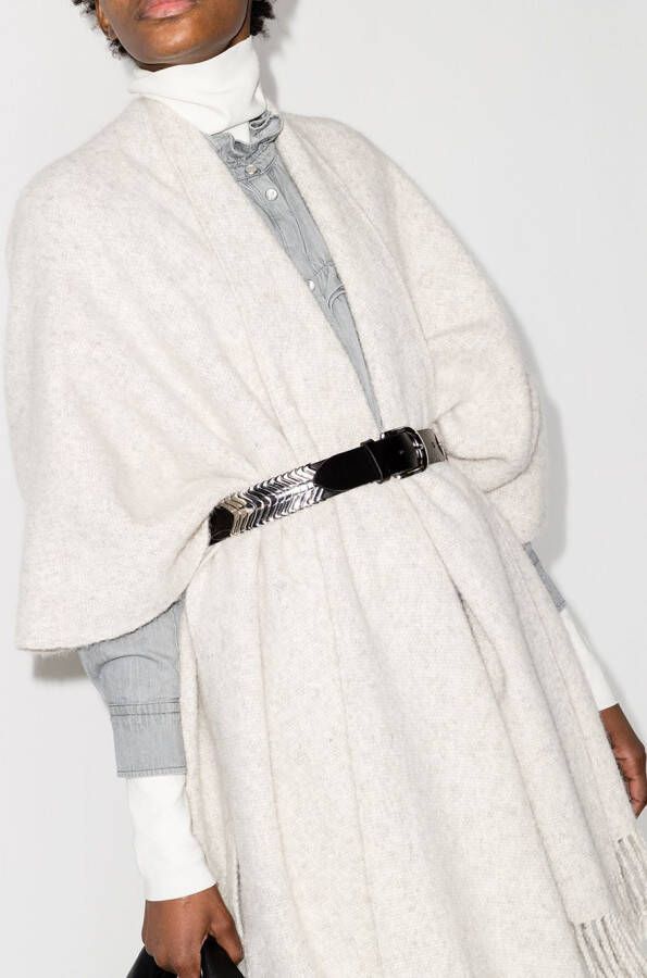 ISABEL MARANT Leren riem Zwart