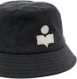 ISABEL MARANT Haley vissershoed met geborduurd logo Zwart - Thumbnail 2