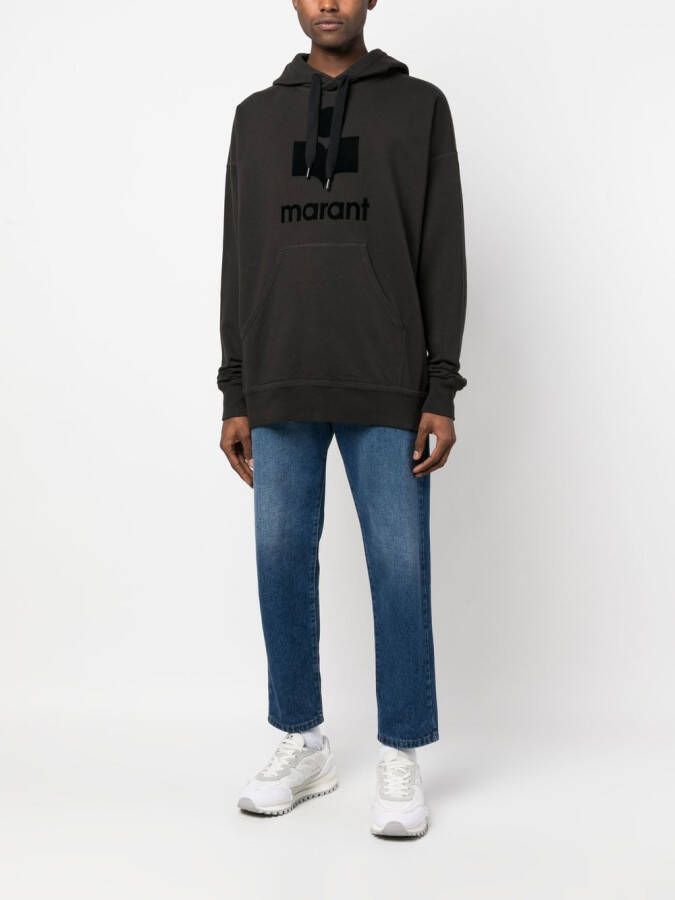 MARANT Hoodie met logoprint Zwart