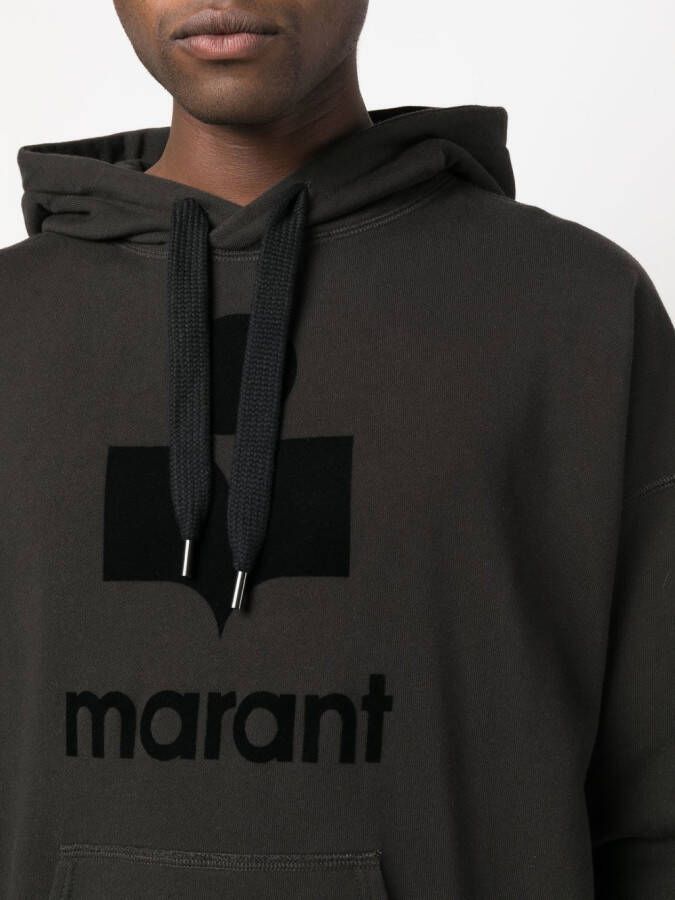 MARANT Hoodie met logoprint Zwart