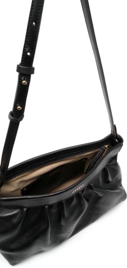 ISABEL MARANT Clutch met logoprint Zwart