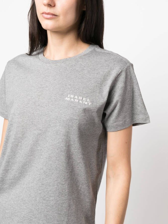 ISABEL MARANT T-shirt met logoprint Grijs