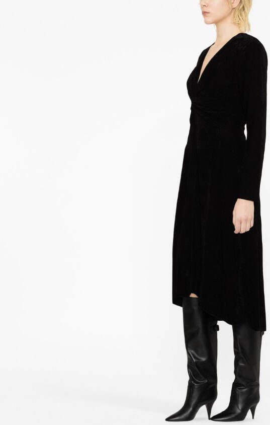 ISABEL MARANT Midi-jurk met lange mouwen Zwart
