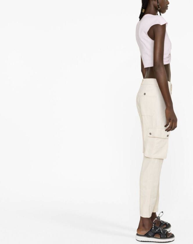 ISABEL MARANT Evalia cargo broek Beige