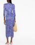 ISABEL MARANT Midi-jurk met bloemenprint Blauw - Thumbnail 4