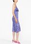 ISABEL MARANT Midi-jurk met bloemenprint Blauw - Thumbnail 4