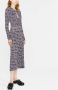 ISABEL MARANT Midi-jurk met bloemenprint Grijs - Thumbnail 3