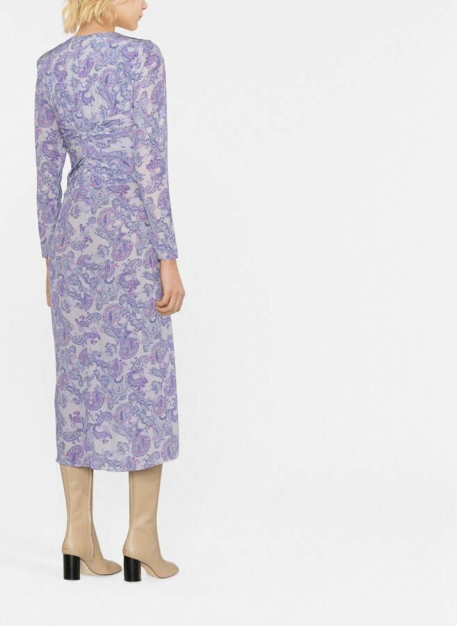 ISABEL MARANT Midi-jurk met print Blauw