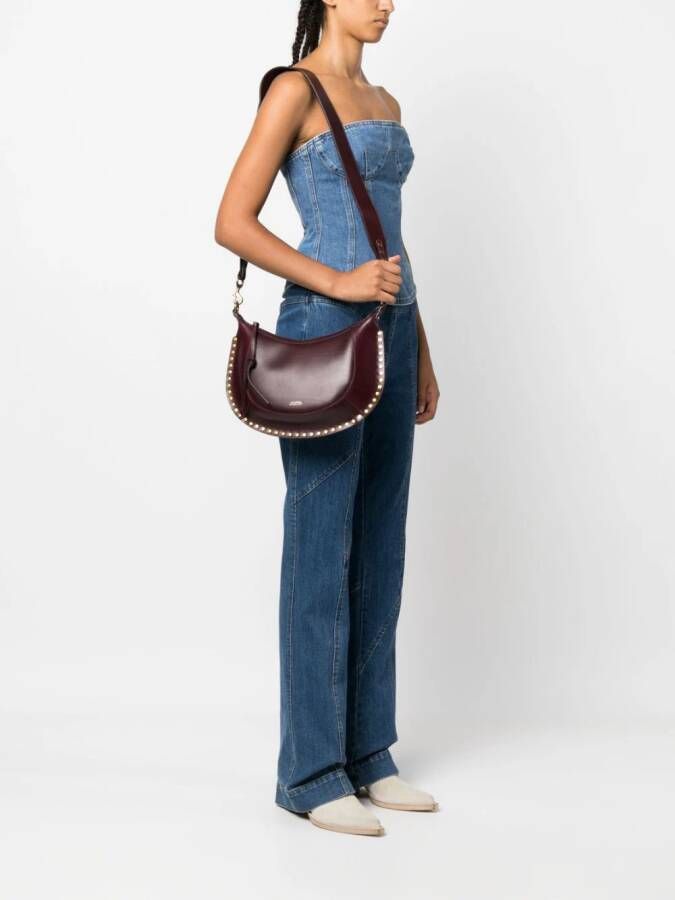 ISABEL MARANT Naoko Hobo leren schoudertas Rood