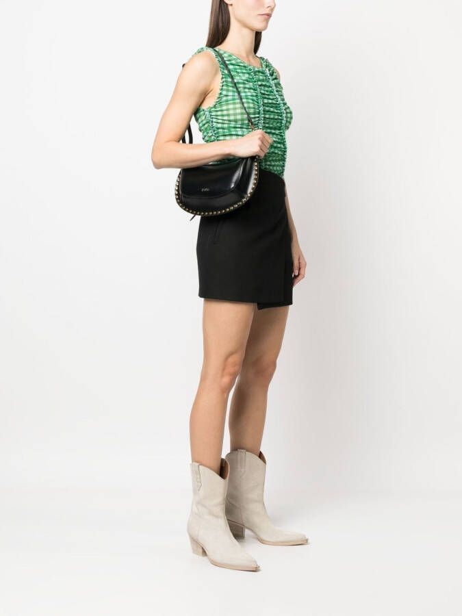ISABEL MARANT Oskan Moon schoudertas met studs Zwart