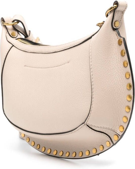 ISABEL MARANT Oskan leren schoudertas Beige